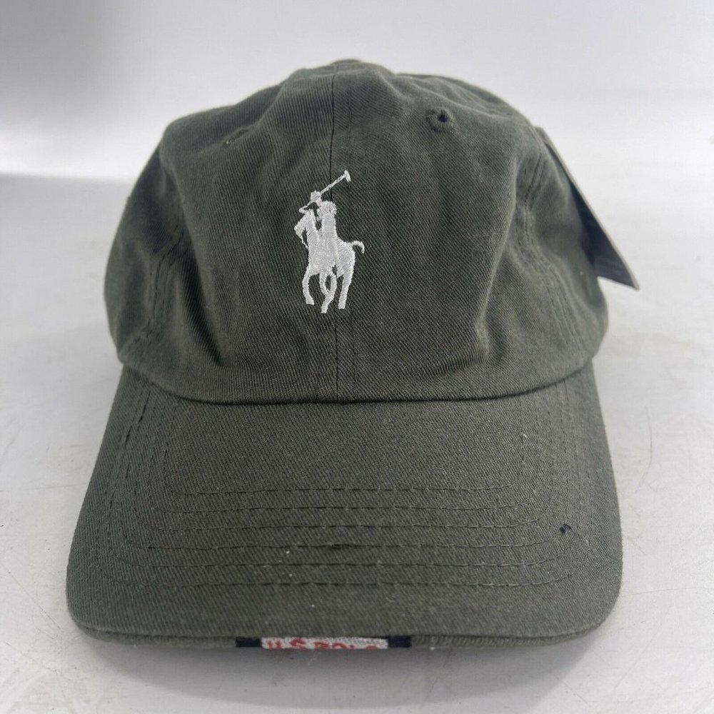 U.S. Polo Assn. Green Back Strap Cap NWT OS Unisex New W/Tag